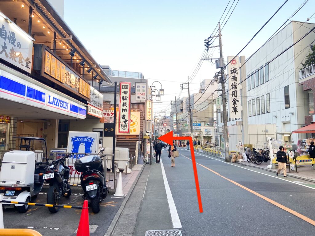 自由が丘駅 正面口からの道のり