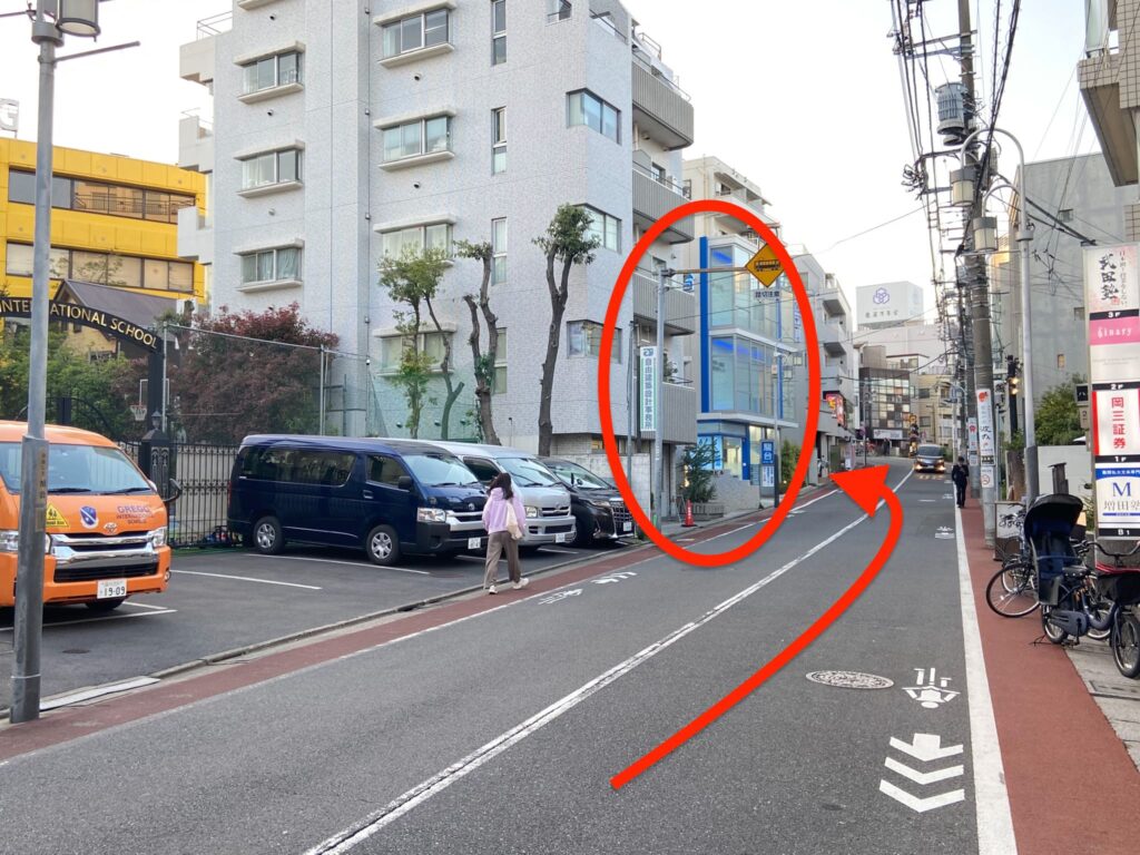 自由が丘駅 正面口からの道のり